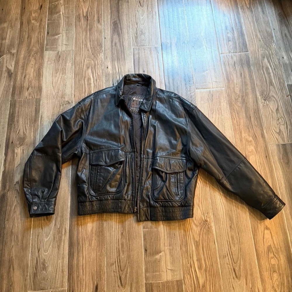 Men's Black Leather Jacket